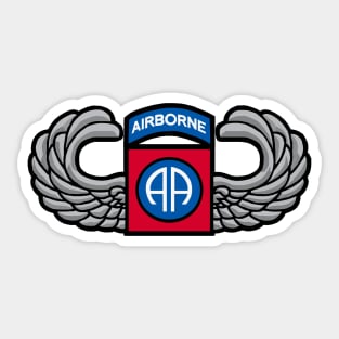 82nd Airborne Jump Wings Sticker